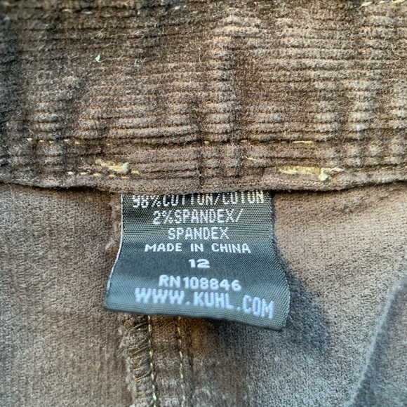 Kühl Mountain Culture Brown/Gray Corduroy Y2K Mini Skirt size 12 EUC - Picture 7 of 8